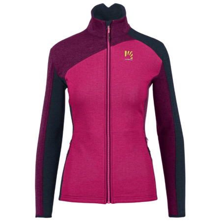 Damen Funktions-Sweatshirt Karpos Federa Full-Zip W Fleece rosa/lila Pink/Boysenberry/Vulcan