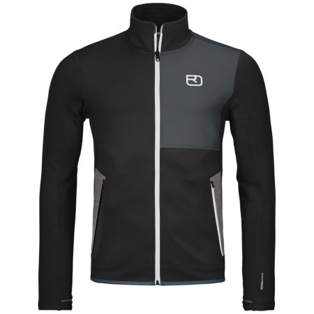 Herren-Sweatshirt Ortovox Fleece Jacket M schwarz Black Raven