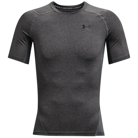 Herren-Funktionsshirt Under Armour HG Armour Comp SS dunkelgrau CarbonHeather/Black