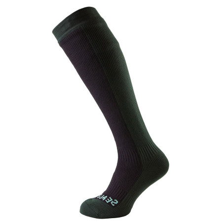 Wasserdichte Socken SealSkinz Hiking Mid Knee schwarz Black/RacingGreen