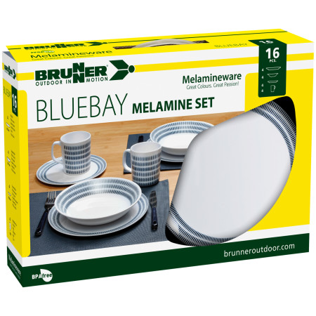 Essens-Set Brunner Melamine Set Bluebay
