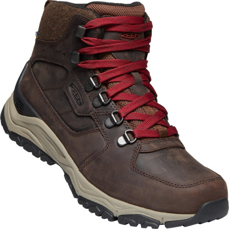 Damen Trekkingschuhe Keen Innate Leather MID WP W rot Chestnut/RedDahlia