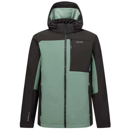 Herren Softshell-Jacke Regatta Hewitts grün/hellgrün DkFrstGr/Blk