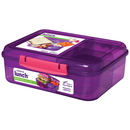 Snack-Box Sistema Bento Lunch To Go lila