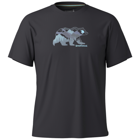 T-Shirt Smartwool Bear View Short Sleeve Graphic Tee schwarz BLACK