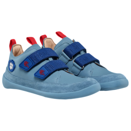 Kinderschuhe Affenzahn Sneaker Leather Buddy blau Shark