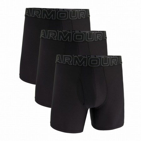 Herren-Boxershorts Under Armour UA Performance Tech Mesh - Solid 6in 3PK schwarz Black