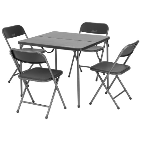 Campingtisch mit Bänken Coleman Picnic Set 4 schwarz