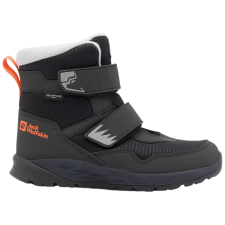 Kinder Winterschuhe Jack Wolfskin Polar Bear-B Texapore Mid Vc K - Phantom schwarz phantom