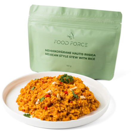 Trekkingnahrung Food Force Mexikanischer Gulasch mit Reis 150 g