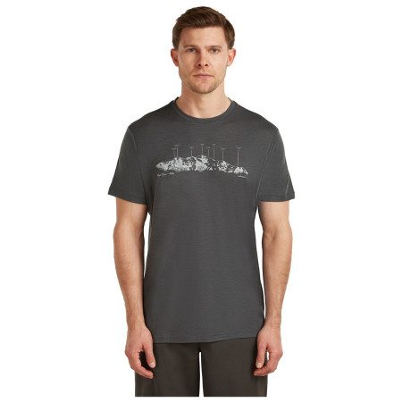 Herren T-Shirt Icebreaker Men Merino 150 Tech Lite SS Tee The Peaks