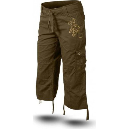 Damen 3/4 Hose Trimm Sharon khaki MiddleBrown