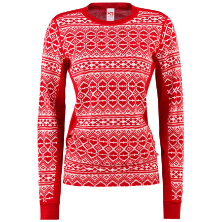 Damen-T-Shirt Kari Traa Hjerte Ls rot/weiß Heart