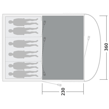 Zeltteppich Outwell Cozy Carpet Sky 6