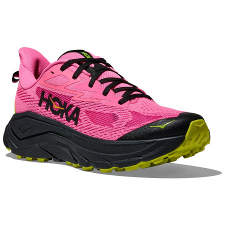 Damen Laufschuhe Hoka W Challenger 8 rosa/rot Neon Rose / Black