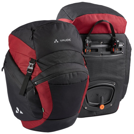 Fahrradtasche Vaude OnTour Back schwarz/rot black/carmine