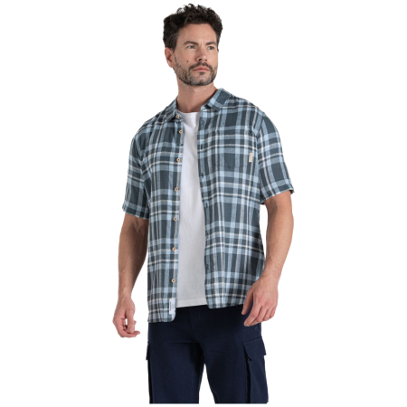 Herrenhemd Craghoppers Cartwright Short Sleeved Shirt dunkelblau Blue Stone Check
