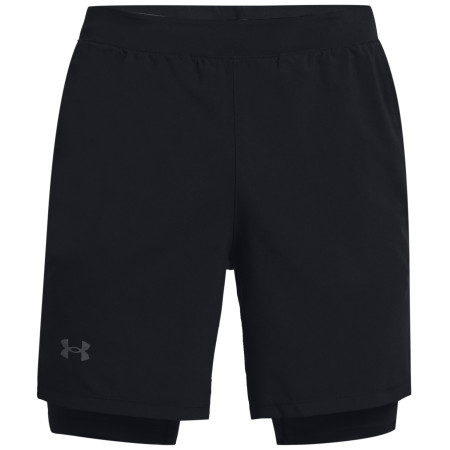 Herrenshorts Under Armour Launch SW 7'' 2N1 Short schwarz Black / Black / Reflective