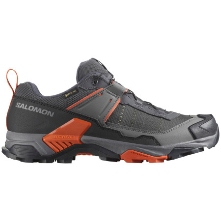 Wanderschuhe Salomon X Ultra 5 Gore-Tex grau Asphalt / Castlerock / Burnt Ochre