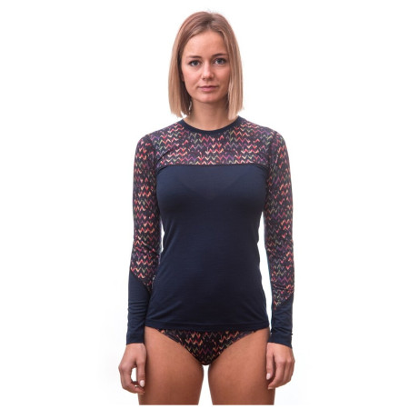 Damen-T-Shirt Sensor Merino Impress, dl.rukáv
