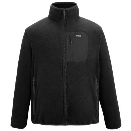 Herren Funktions-Sweatshirt Regatta Frankie Full Zip Fleece schwarz Black/Black