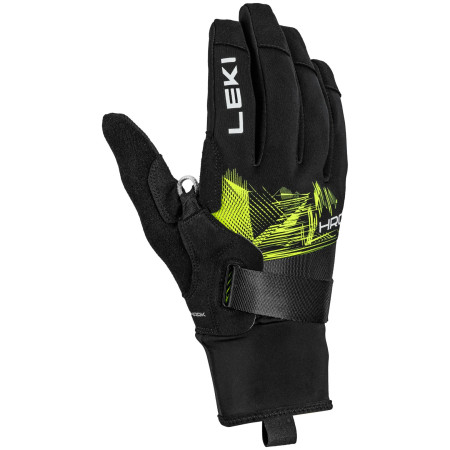 Skilanglauf-Handschuhe Leki HRC Race TR schwarz/gelb black-neonyellow-white