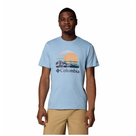 Herren-T-Shirt Columbia Path Lake™ Graphic Tee II blau/hellblau Ripple Blue, Peaceful Perspective