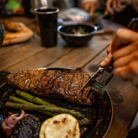 Messer-Set GSI Outdoors Rakau Steak Knives