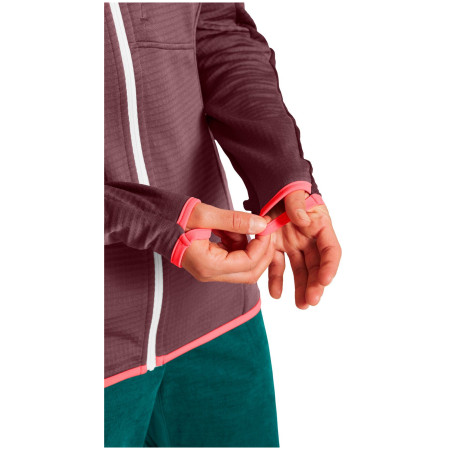 Damen Funktions-Sweatshirt Ortovox Fleece Light Grid Hooded Jkt W