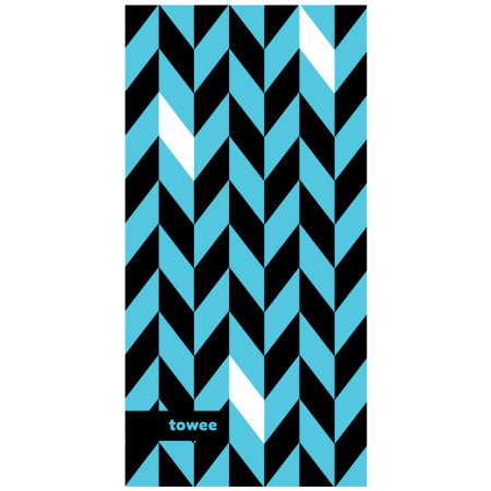 Handtuch Towee Dynamic 50x100 cm blau/schwarz Blue
