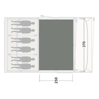Zeltteppich Outwell Cozy Carpet Florida / Alabama 6 Air