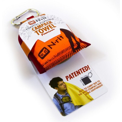 Handtuch N-Rit Campack Towel S orange/schwarz