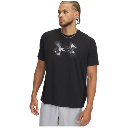 Herren-T-Shirt Under Armour M Tech Print Fill SS schwarz Black / / Anthracite