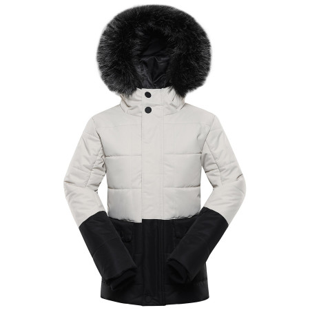 Kinder Winterjacke Alpine Pro Egypo schwarz/weiß