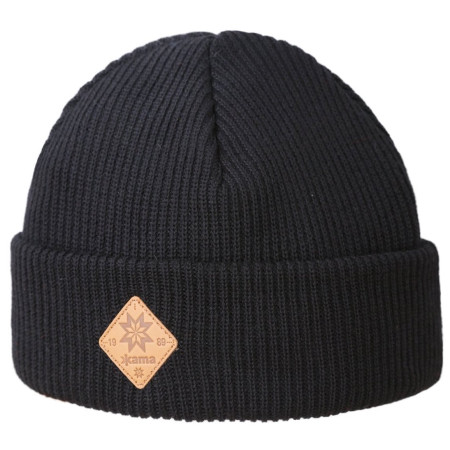 Merino-Strickmütze Kama A136 schwarz Black