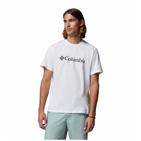 Herren-T-Shirt Columbia CSC Basic Logo™ Tee weiß White, Gem Columbia