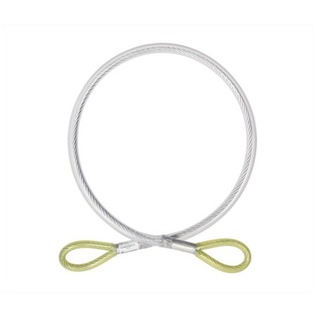 Ankerschlaufe Singing Rock Steel Lanyard "I" 100 cm silber/gelb