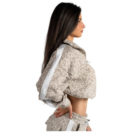 Damen-Sweatshirt Nebbia Half-Zip Leopard Sweatshirt Primal