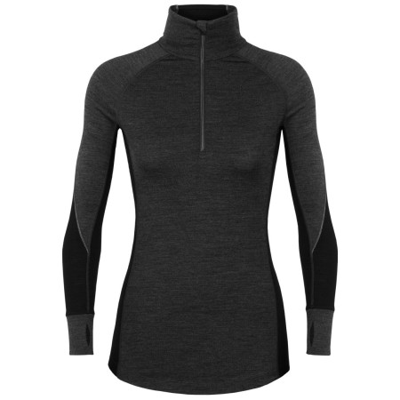 Damen-T-Shirt Icebreaker 260 Zone Ls Half Zip schwarz JetHthr/Black