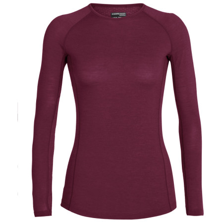 Damen-T-Shirt Icebreaker W's 150 Zone LS Crewe weinfarbe cherry