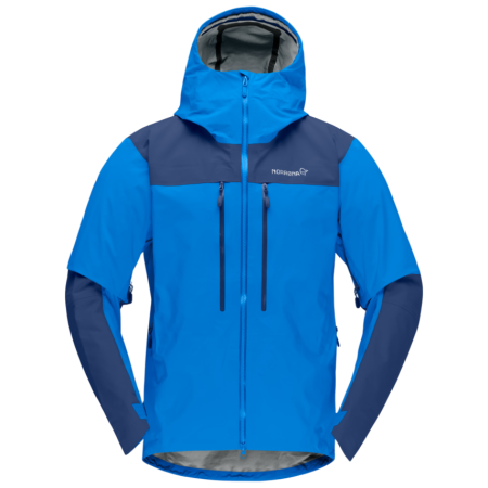 Herrenjacke Norrona trollveggen Gore-Tex Pro light Jacket blau Skydiver