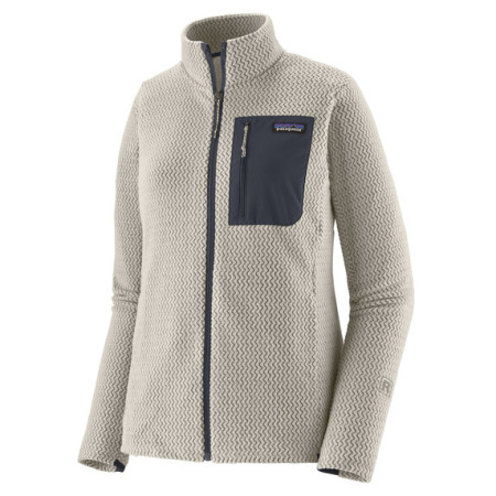 Damen Funktions-Sweatshirt Patagonia W's R1 Air Jkt weiß Birch White