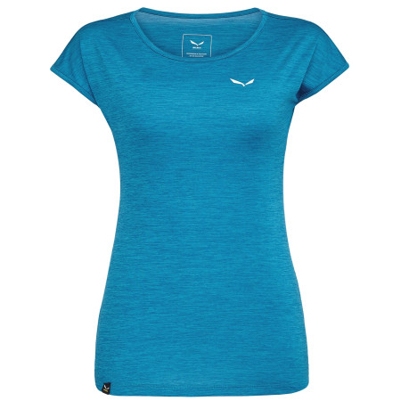Damen-T-Shirt Salewa Puez Melange Dry W S/S Tee dunkelblau OceanMelange