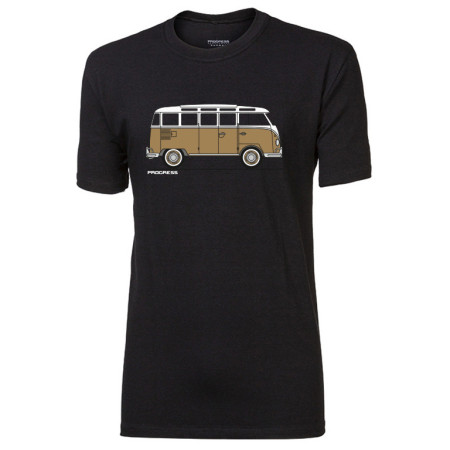 Herren-T-Shirt Progress Barbar Bulli schwarz černá