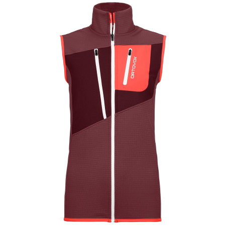 Damenweste Ortovox W's Fleece Grid Vest rosa Mountain Rose