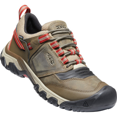 Wanderschuhe Keen Ridge Flex WP braun/orange Timberwolf/Ketchup