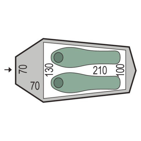Ultraleichtes Zelt Pinguin Arris