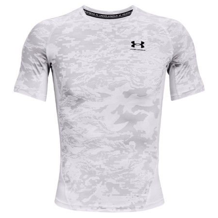 Herren-Funktionsshirt Under Armour HG Armour Camo Comp SS weiß White//Black