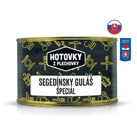 Nahrung Hauptspeise Hotovky z plechovky Szegediner Gulasch Spezial 400g