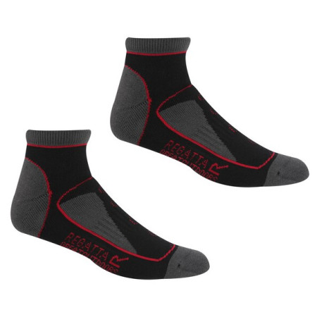Damensocken Regatta LdySamarisTrailSk schwarz/rot Blk/Cherypnk